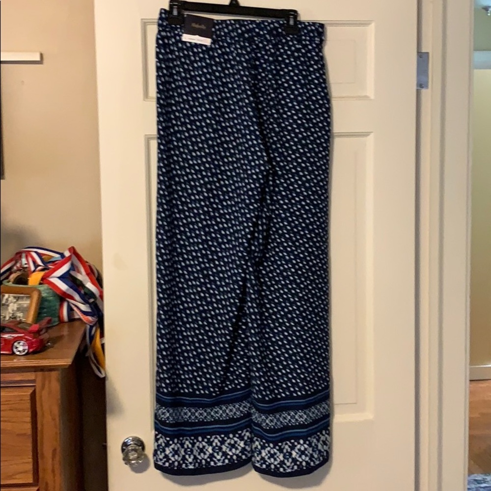NEW Rafaella Pull on Wide Leg Pant Sz Large